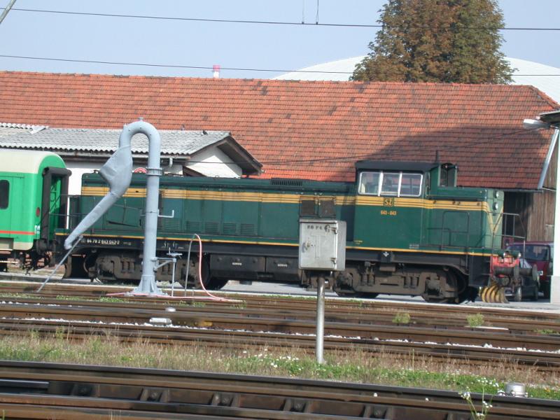 Diesellok 643-043 in Ljbljana. (08.10.2001)