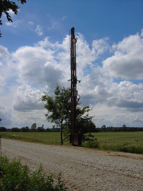 ehemaliges Einfahrtsignal Bahnhof Gro Gastrose aus Ri. Guben, Zustand 23.06.2007