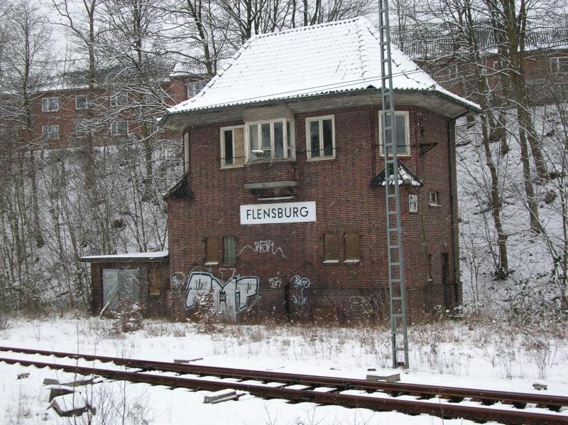 Ehemaliges Stellwerk in Flensburg