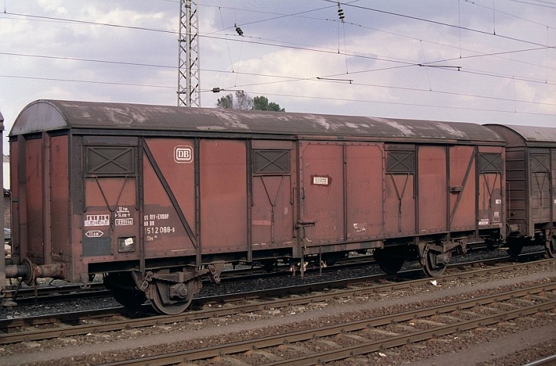 Ein Gbs 252 mit Nummer 80 151 2 088-6 fotografiert in Rheine 04-08-1992.