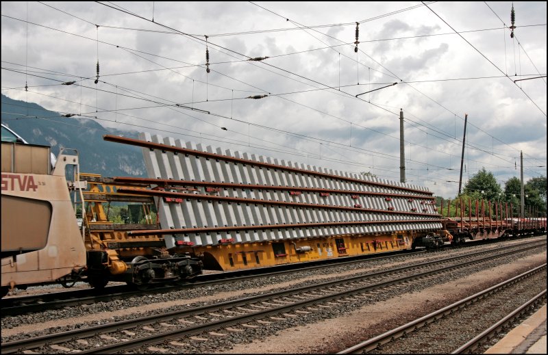 Ein Weichentransportwagen in Brixlegg. (08.07.2008)