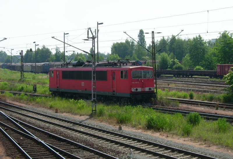 Eine 155beim Rangieren in Leipzig/Engelsdorf