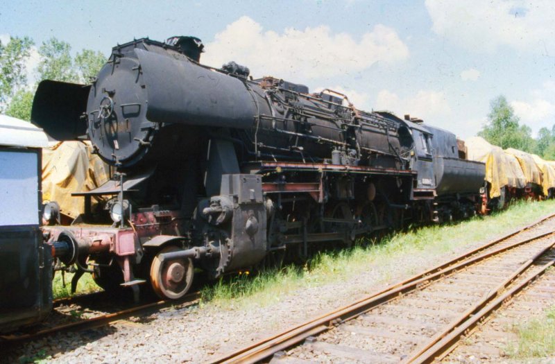 Eine Br52 im Eisenbahnmuseum Hermeskeil Juli 1995