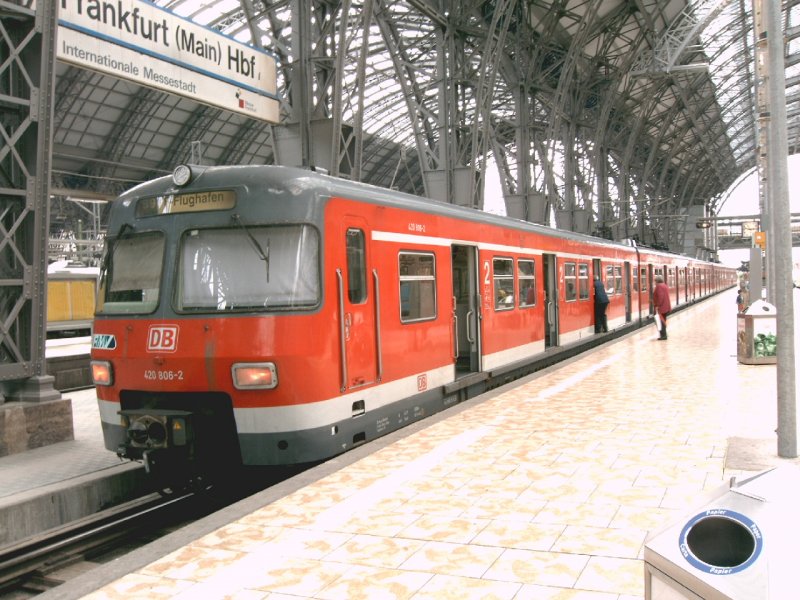 EIne Sbahn in Frankfurt Hbf