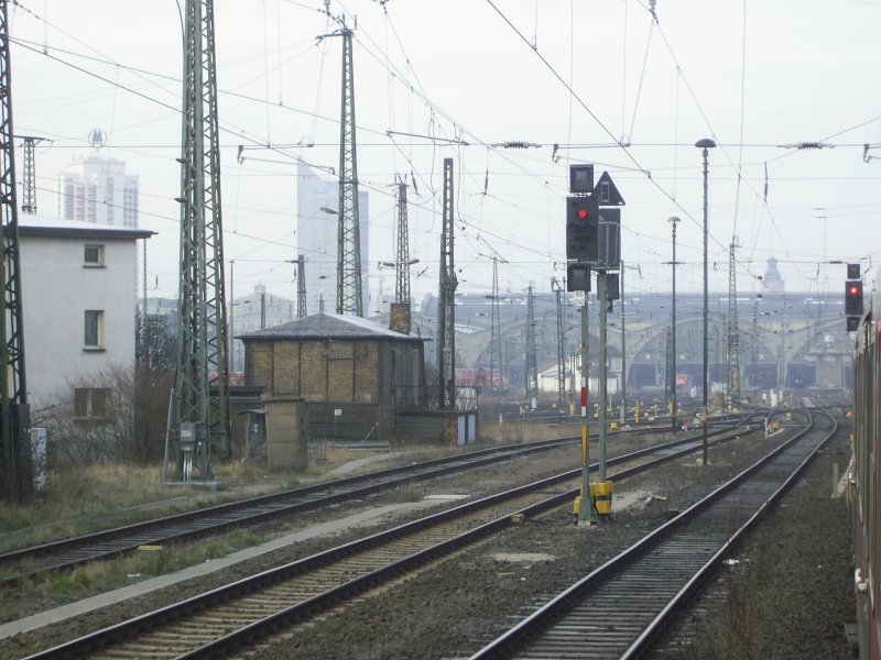 Einfahrt in Leipzig HBF