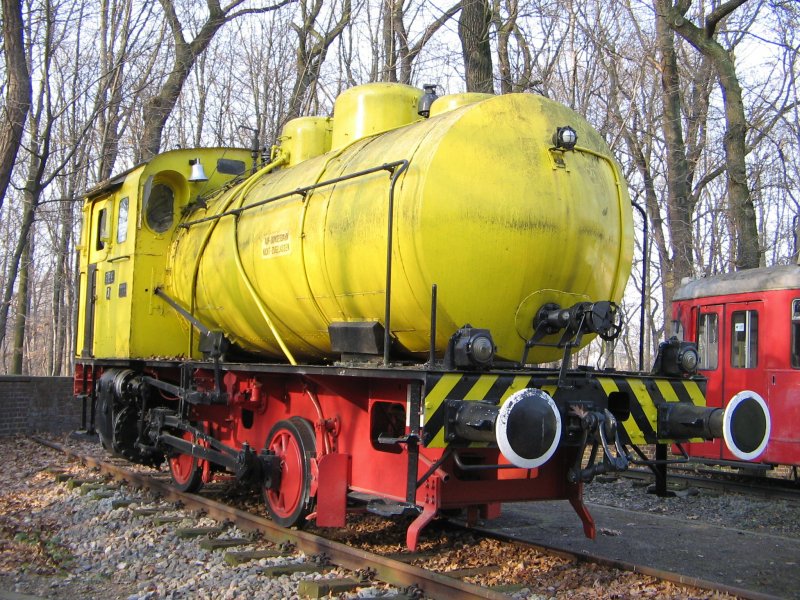 Emschertalmuseum Wanne-Eickel,02/2005,Dampfspeicherlok aus Emden.