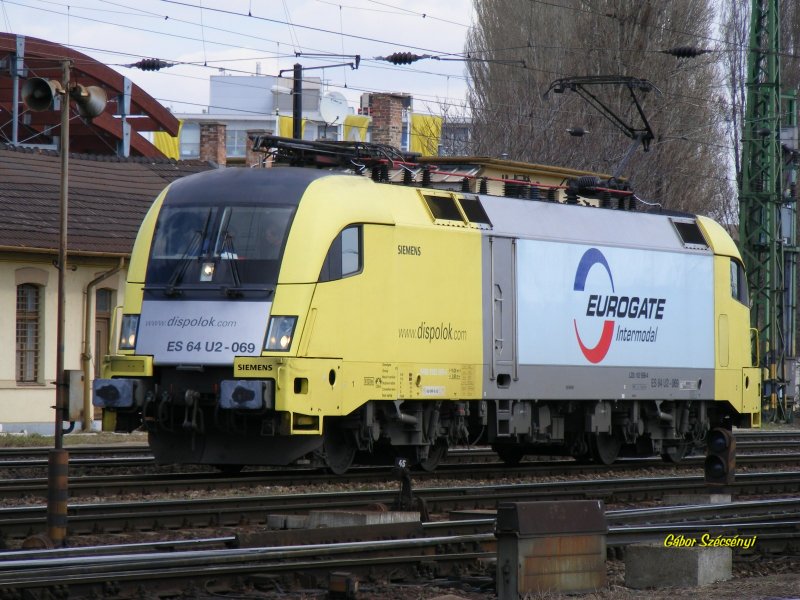 ES64 U2-069 in Budapest-Ferencvros am 19.03.2008.