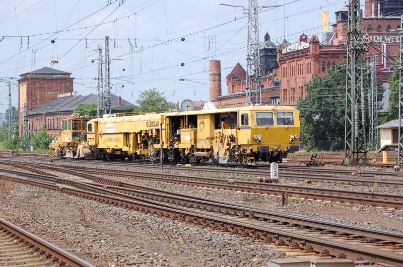 Gleisbaumaschine im Bhf Bamberg 13.06.07