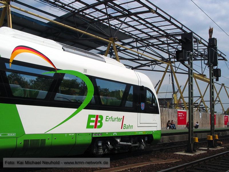 ITINO der Erfurter-I-Bahn im Erfurter Hauptbahnhof.