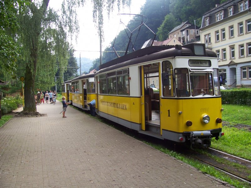 Kirnitzschtalbahn in Bad Schandau