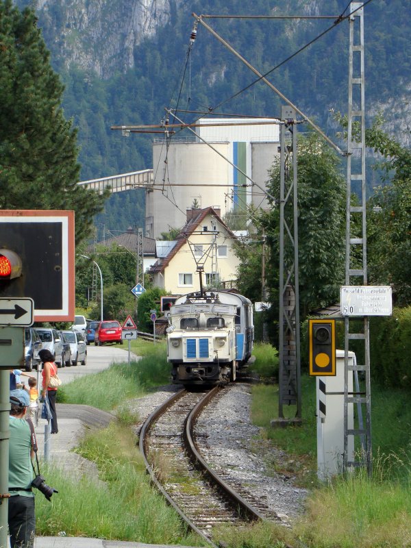 Kleine Krokodil in Wachtlbahn,mit Sonderzug.17.08.2008