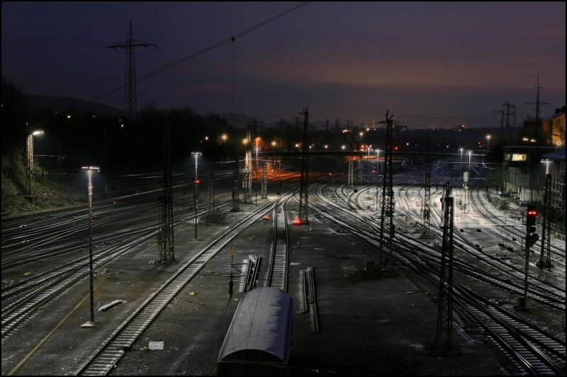 Morgenstimmung im Rangierbahnhof Hagen-Vorhalle. (23.12.07)