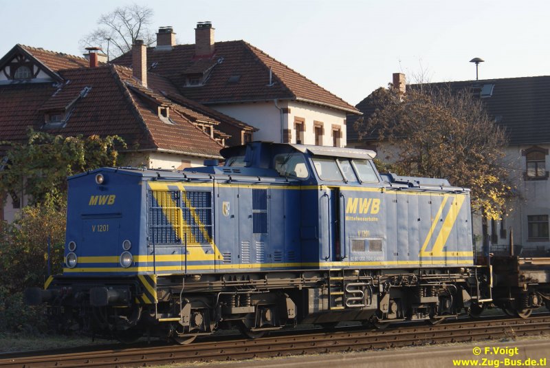 MWB V 1201 steht am 15.11.2008 im GBF Freiburg abgestellt.