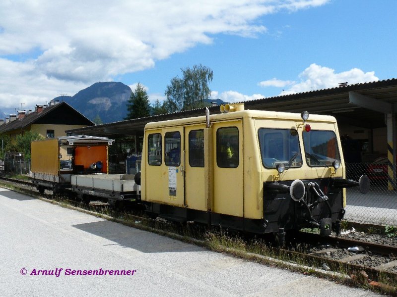 BB KL X626.156 Typ BM 100 von der Regionalleitung Bauhof Graz. 
Der Kleine stand mit seinem Bauzug etwas unbeachtet am Ladegleis neben der Fahrzeugausstellung zur Feier 150 Jahre-Eisenbahn-in-Tirol 
24.08.2008 Wrgl