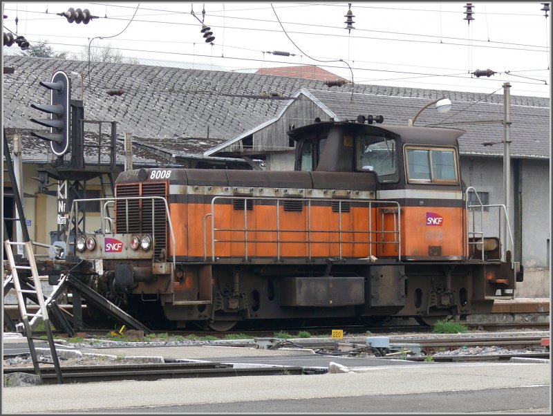 Rangierlok 8008 in Mulhouse. (08.04.2008)