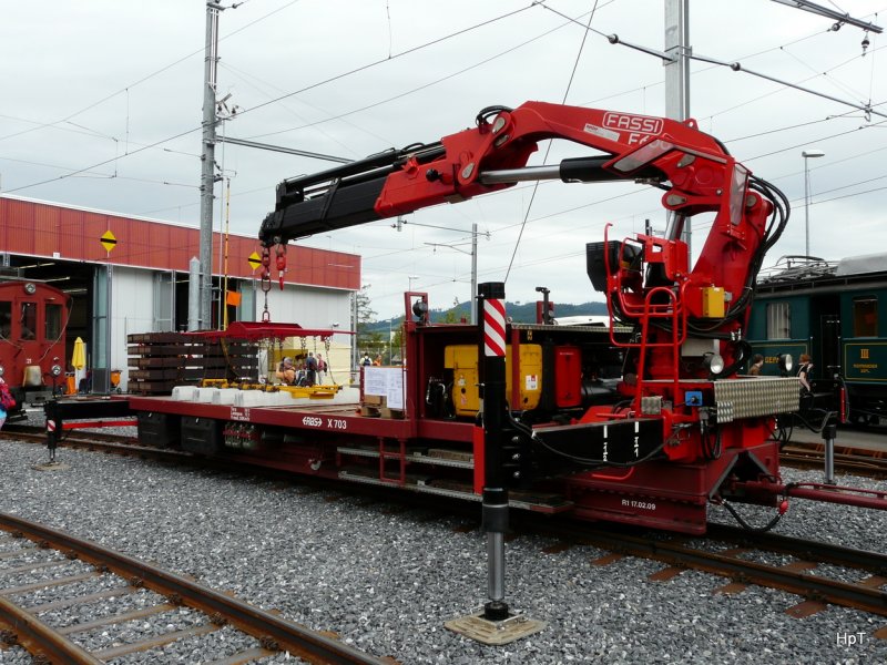 RBS - Dienstwagen X 703 ausgestellt bei der RBS in der Werksttte Worberboden in Worb anlsslich des Tag der offen Tr am 22.08.2009