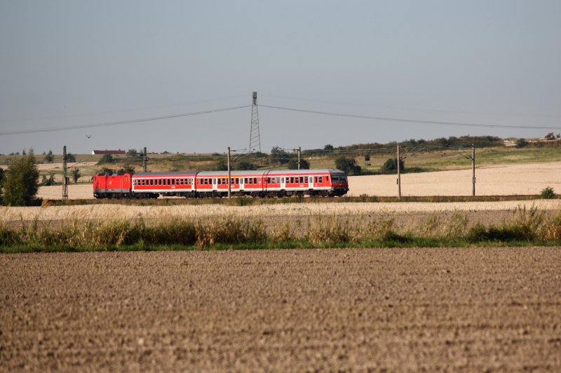 RE 38503, Cottbus-Dresden, kurz vor Jessen, 24.08.09