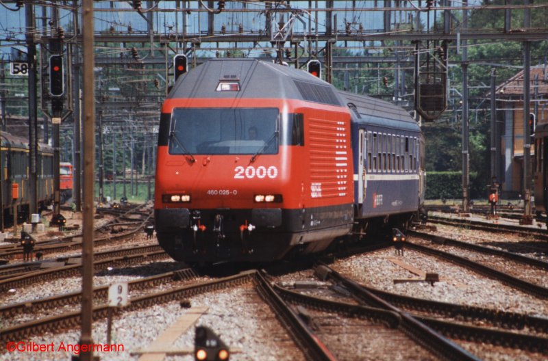 Re 460 025-0 am 23.05.1993 in Arth-Goldau.