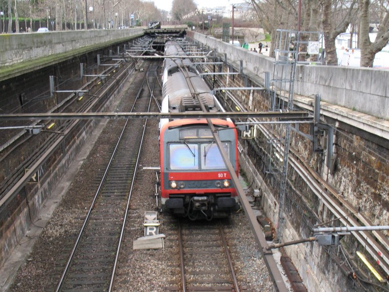 RER C zwischen St-Michel und Gare d'Austerlitz am 20.01.2008.