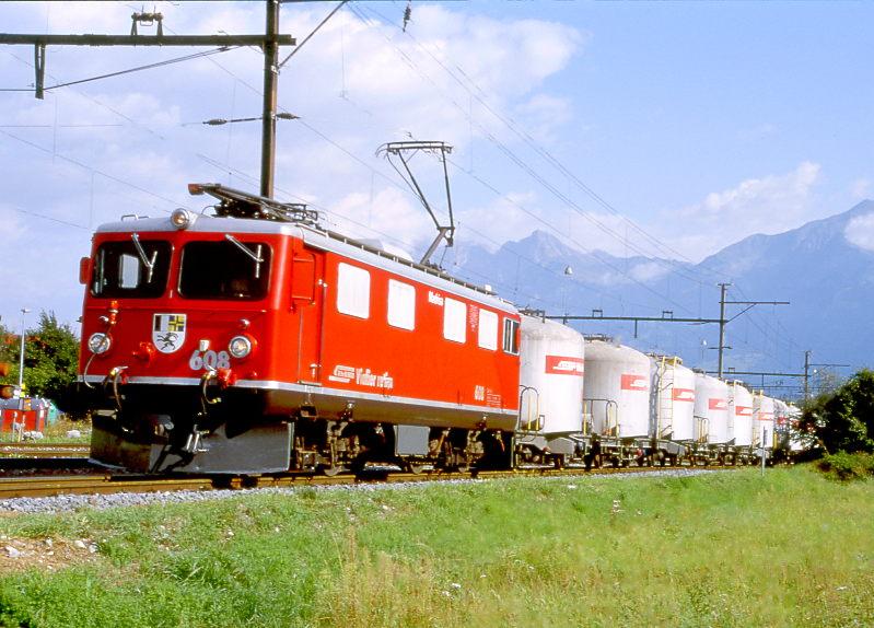 Rhb G Terzug Von Landquart Nach Thusis Vom Ausfahrt Untervaz Mit E Lok Ge I