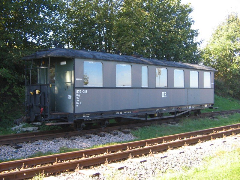 Schmalspurreisezugwagen KB4p in Schnheide, 08.10.06