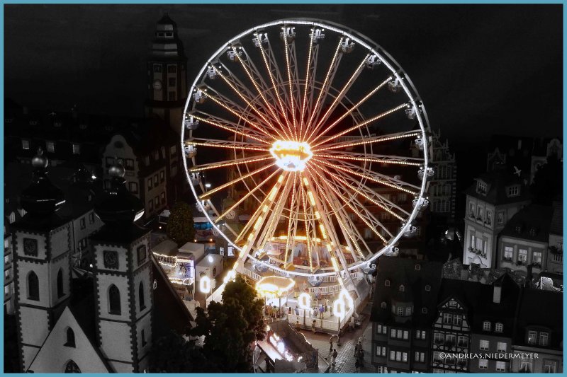 Schnappschusse Von Der Modellbau Messe In Kassel Stadt Kirmes Mit Riesenrad 15 01 2016 Bahnbilder De