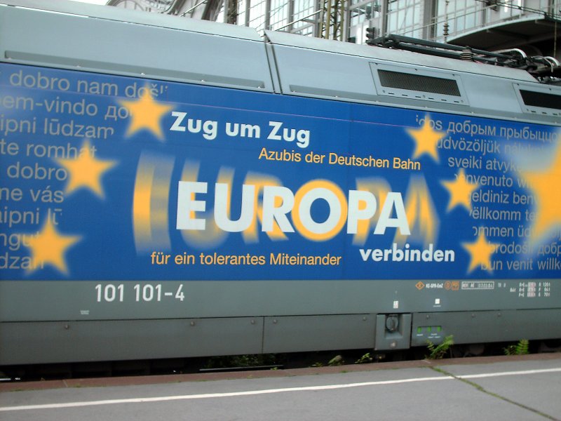 Seitenbeklebung der 101 101-4  Europa .