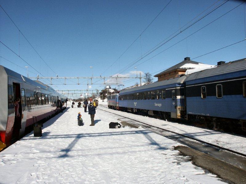 Storlien, Grenzbahnhof zu Norwegen 