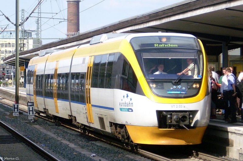 Talent der Eurobahn bei der Einfahrt in Bielefeld