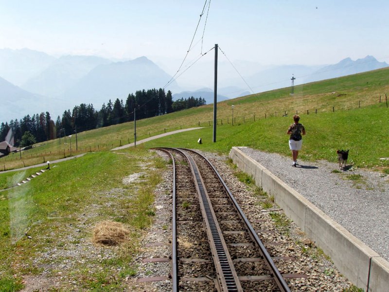 Talfahrt nach Vitznau.