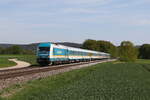 223 068 auf dem Weg nach Schwandorf. Aufgenommen am 1. Mai 2024 bei Zeitlarn.
