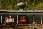 332 306-0 DB am Lokschuppen im Eisenbahnmuseum Bochum Dahlhausen, September 2024.