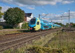 ET603 der Westfalenbahn war am 04.10.2024 als WFB 95794 auf dem Weg von Braunschweig nach Hannover. In Kürze wird der Bahnhof Hämelerwald erreicht.