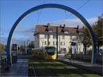 Mit der Alstom-Citadis-Strassenbahn von Solea zum Bahnmuseum.