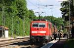 DB 111 181-4 schiebt ...  Frank Grohe 08.06.2012