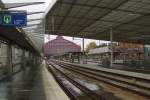 Bahnsteig 1 und 2 in Antwerpen Centraal; 23.11.2011