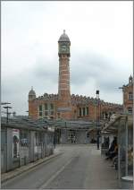 Das Bahnhofsgebude Gent St Pieters von der Straenseite aus fotografiert am 13.09.08.