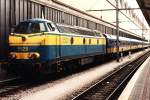 Zwischen 1982 und 1998 gab es die einzige Benelux-Zug, die Ardennen-Express! Hier ist die 5529 mit Niederlndische IC-wagens als IR 1138 Luxemburg-Zandvoort aan Zee (die Niederlande) auf Bahnhof Luxemburg am 6-8-1994 zu sehen. Seit oktober 1998 gibt es leider keine Ardennen-Express aus die Niederlande mehr.