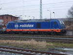 Nach Bergen/Rügen kam,am 12.Februar 2018,Raildox mit der 076 110.