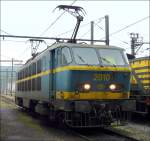 E-Lok 2010 am Tag der offenen Tr in Kinkempois. Diese leistungsstarken Loks wurden 1975-1977 von der SNCB in Betrieb genommen. Sie werden im schweren Gterverkehr aus dem Hafen von Antwerpen, aber auch im internationalen Personenverkehr (z.B. Linie Brssel-Luxemburg) eingesetzt. 18.05.08