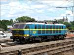 SNCB Lok 2006 prsentierte sich im besten Licht am 21.06.08 im Bahnhof von Arlon.