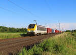 Eckwersheim - 25/06/2024 : HLE 1336 am Zug 42802 von Strassburg Rheinhafen nach Mont-St-Martin.