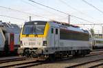 Der Siemens-Eurosprinter 1803 im Abendlicht des 08/07/2011 im Bahnhof Welkenraedt. Seit dem 6. Juli werden 1801 und 1803 im Personenverkehr vor den IC A-Zgen Eupen - Oostende eingesetzt. 