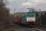 2821 der COBRA mit einem Gterzug von Kln kommend nach Aachen-West bei der Durchfahrt in Eilendorf, 12.12.10