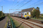 SNCB 066 655 verlässt Hergenrath auf seiner Fahrt von Aachen Hbf nach Spa-Géronstère.