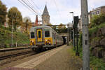 SNCB 066 648 erreicht Verviers-Palais zur Fahrt von Verviers-Central nach Aachen Hbf. (12.11.2023)