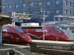 Thalys 4341 und 4307 Seite an Seite in Bruxelles-Midi.