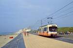 Oostende, Kust Tram, 6021, Westende, 04.08.1991.
