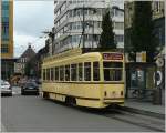 Tramwagen N 7001 hat die Haltestelle Antwerpen Centraal Station soeben verlassen.