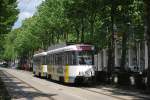 Antwerpener Strassenbahn fhrt die Frankrijklei entlang (31.